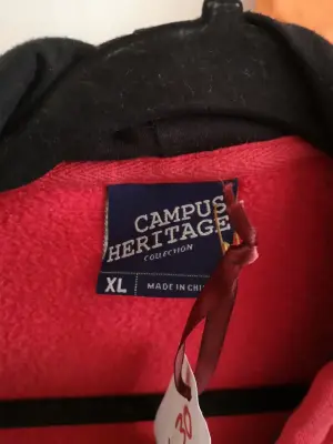 Sweat à capuche zippé Maryland rouge — photo 3