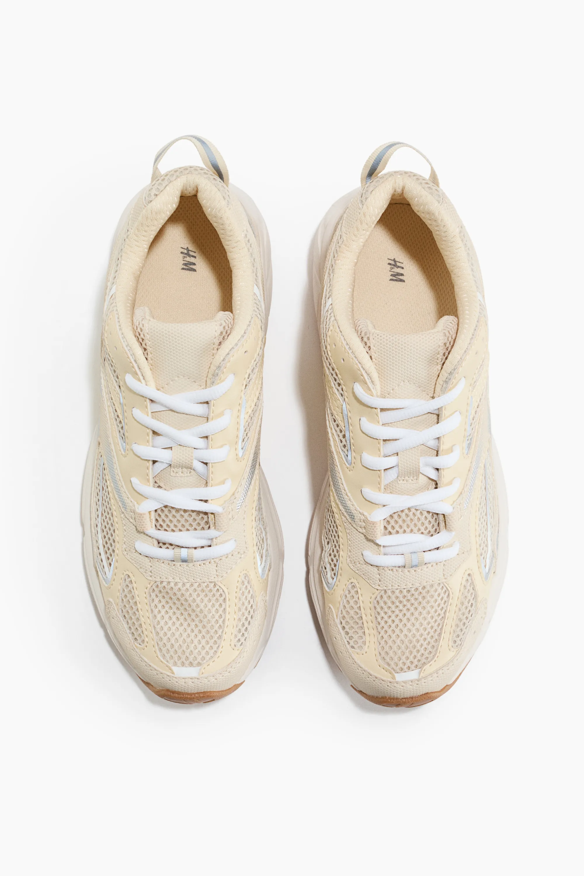 Sneakers à semelle épaisse - Jaune clair