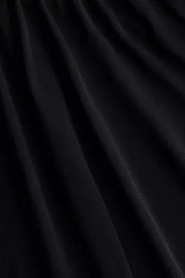 Robe épaules nues en jersey - Noir — photo 4