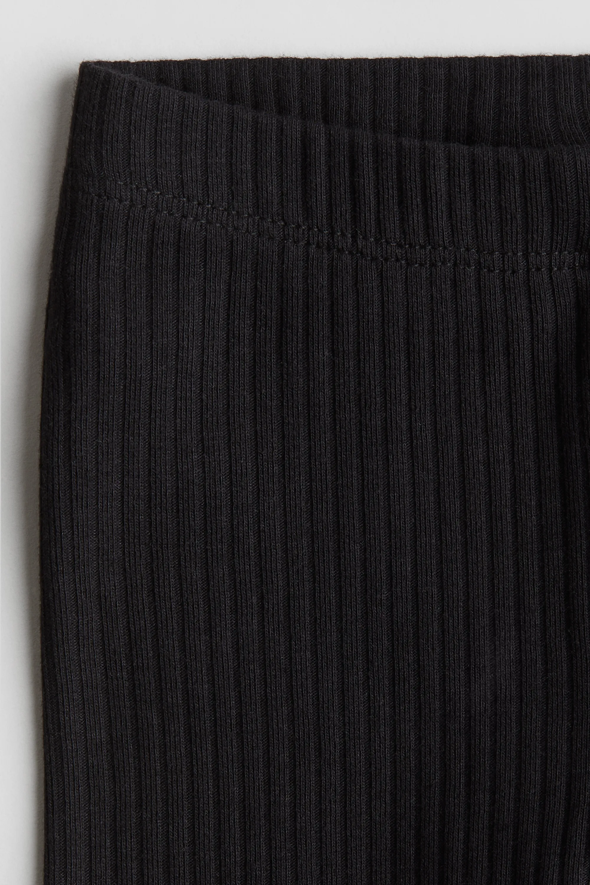 Legging en coton côtelé - Noir