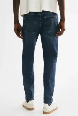 Tapered Jeans - Bleu denim foncé — photo 3
