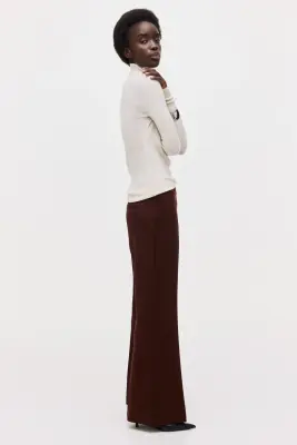 Pantalon évasé - Brun rouille foncé — photo 1