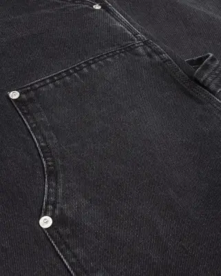 Double Knee Denim Pants Black — photo 4