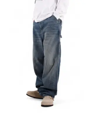 OG Single Knee Pant Blue Dark Used Wash — photo 4