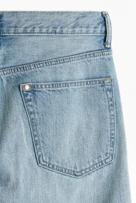 Relaxed Bootcut Jeans - Bleu denim clair — photo 3