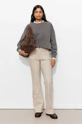 EUGENE pantalon bootcut toile — photo 3