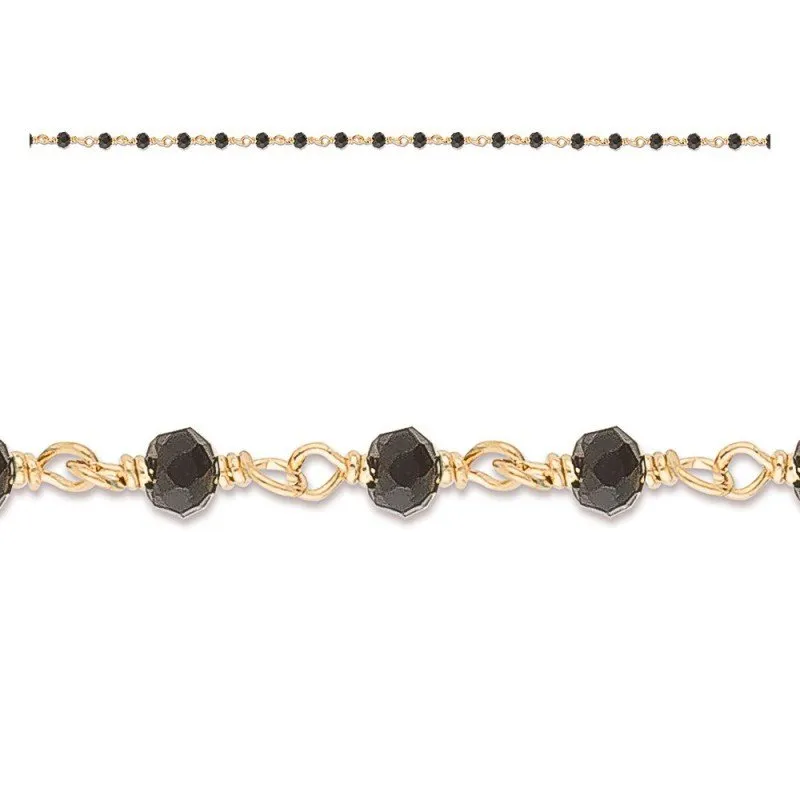 Bracelet cristaux noirs 3242por-el