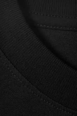 T-SHIRT COUPE DÉCONTRACTÉE - Noir — photo 3