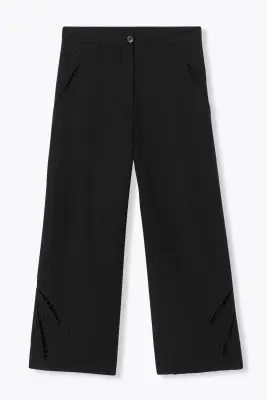 Pantalon court et brodé Femme — photo 1