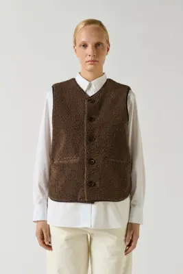 BLOUSON FUSIL MARRON — photo 1