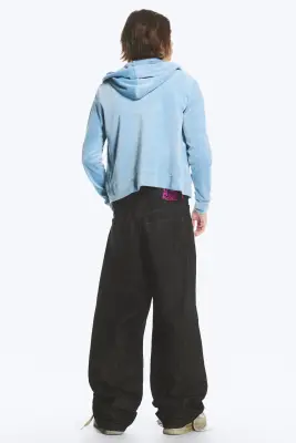 Jean droit ample taille standard Looser - Extra Black Rinse — photo 4