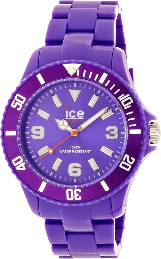 Montre a quartz ice-solid purple