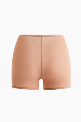 Culotte Shortie Seamless - Beige foncé — photo 4
