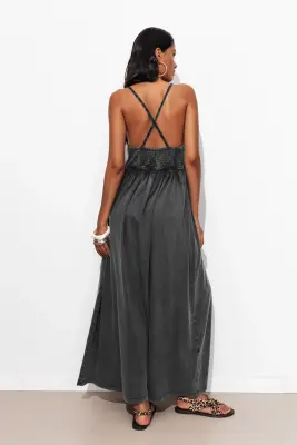 Robe en crochet et jersey — photo 4