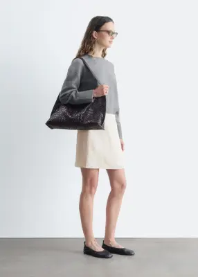 Pull décontracté en maille - Gris chiné — photo 4