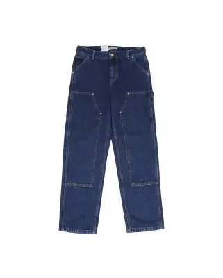 W Nashua Double Knee Pant Smith Denim Blue Stone Washed — photo 1