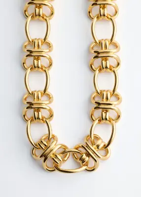 Collier à maillons entrelacés - Doré — photo 1