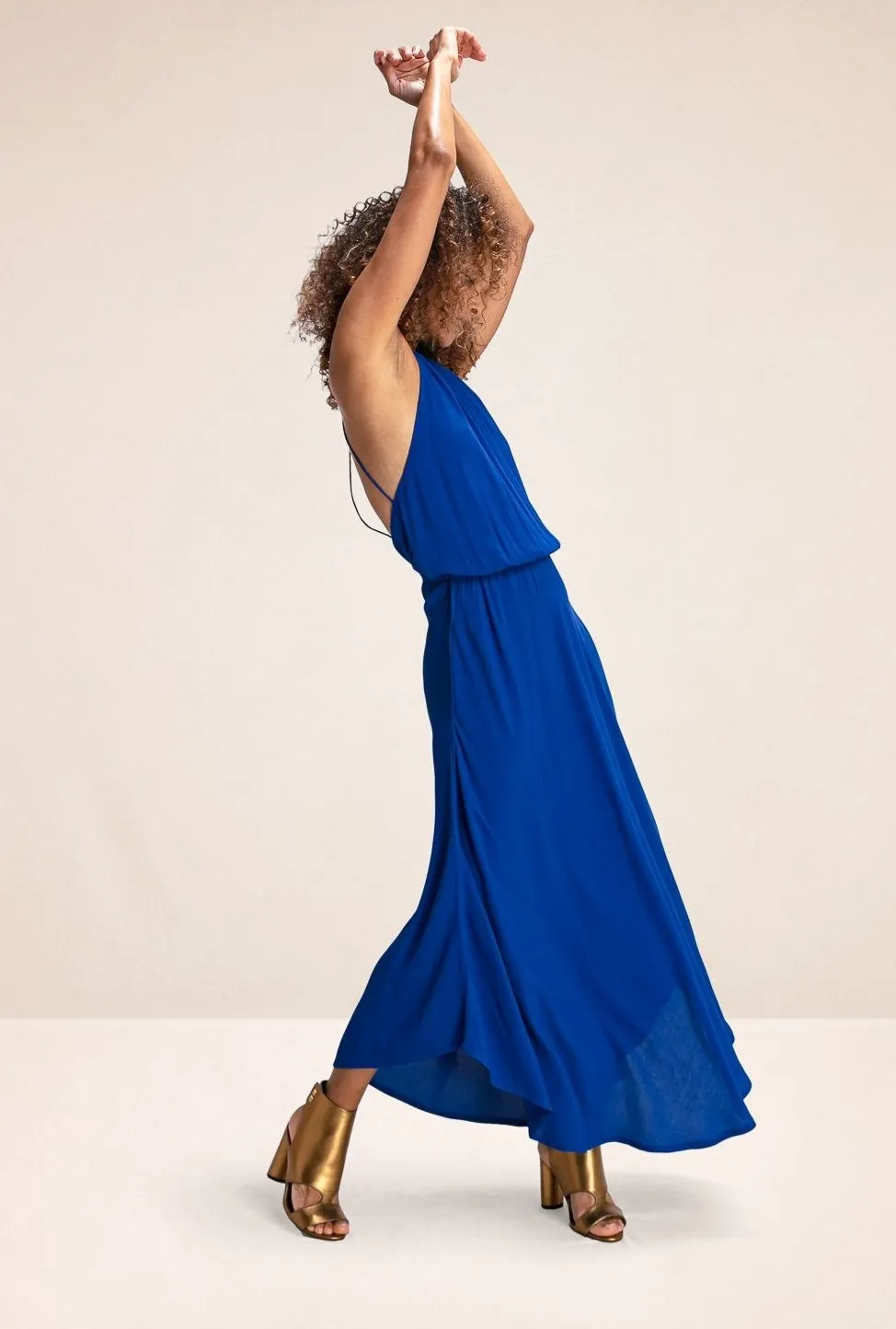 Robe longue Cruz Worker blue – Karma Koma