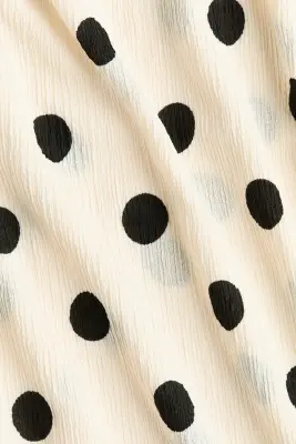 Robe smockée à bretelles fines - Crème/pois — photo 3