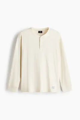 2-piece loungewear set - Crème/vert kaki clair — photo 1