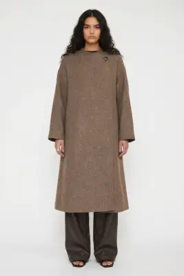 Manteau Myrtle Warm taupe — photo 2
