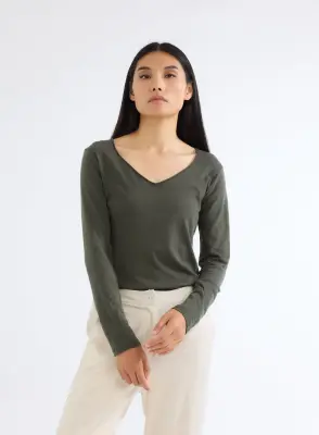 T-shirt en coton et cachemire — photo 2