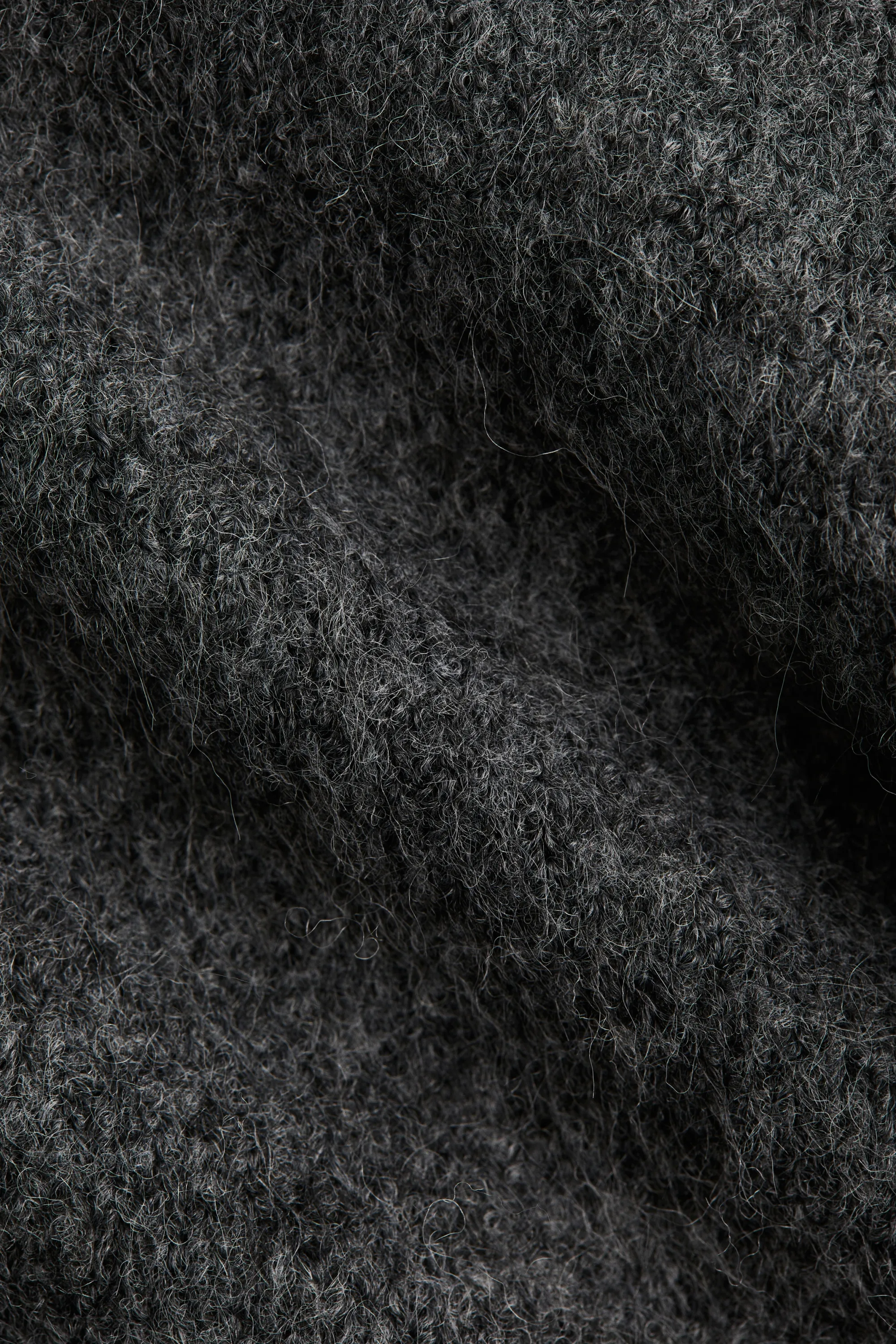 Gilet avec col - Gris foncé