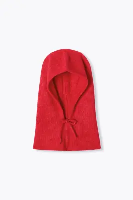 Cagoule en maille côtelée