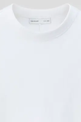 T-shirt en coton côtelé - Blanc — photo 5