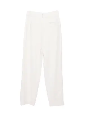 Pantalon taille haute en laine blanc crème Prix boutique 1750€ Taille 36 — photo 3