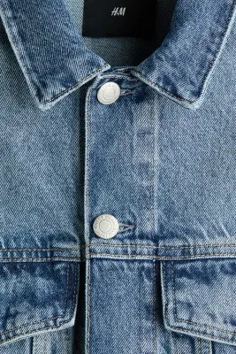 Veste en denim de coton - Bleu denim clair — photo 4