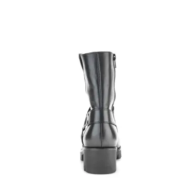 Bottines Gabor 71.713.27 Noires - Cuir Zip Grande Pointure Femme — photo 3