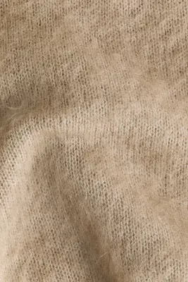 Pull brossé en mohair mélangé - Taupe ancien — photo 4