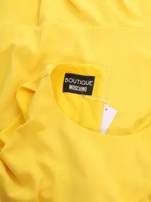 Robe fluide sans manche en crêpe jaune vif Prix boutique $745 Taille 40 — photo 4