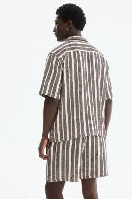 Short Regular Fit - Marron/rayé — photo 3