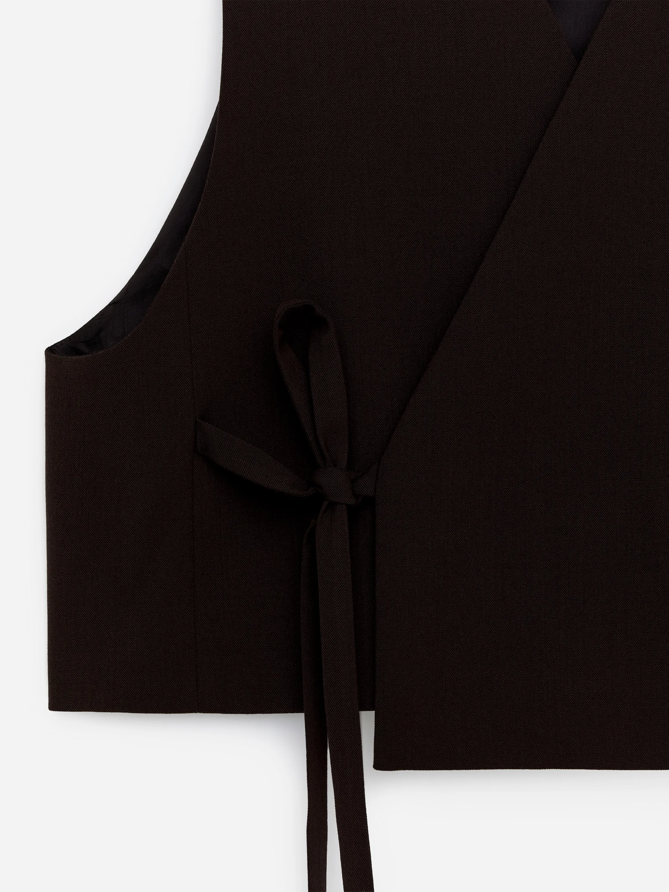 Gilet raccourci - Marron foncé