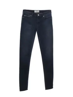 Jean skinny taille basse low burgundy bleu brut Prix boutique $290 Taille XS — photo 1