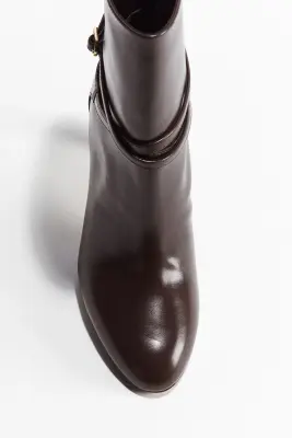 Bottines à talon - Marron foncé — photo 1