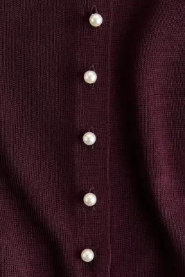 Gilet en viscose mélangée - Bordeaux — photo 2