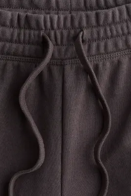 Pantalon jogger à jambes larges - Gris truffe — photo 3