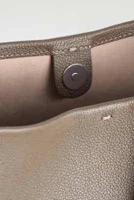 MINI SAC CABAS PARADIGM - CUIR - BRUN CLAIR — photo 2