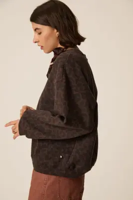 Sweat Shirt Jacinthe Leopard — photo 4