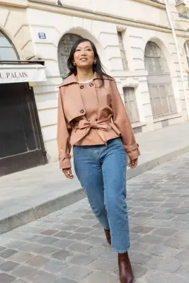 Trench Patricia - vieux rose — photo 5