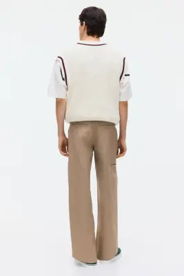 Chino Loose Fit en coton - Beige — photo 2