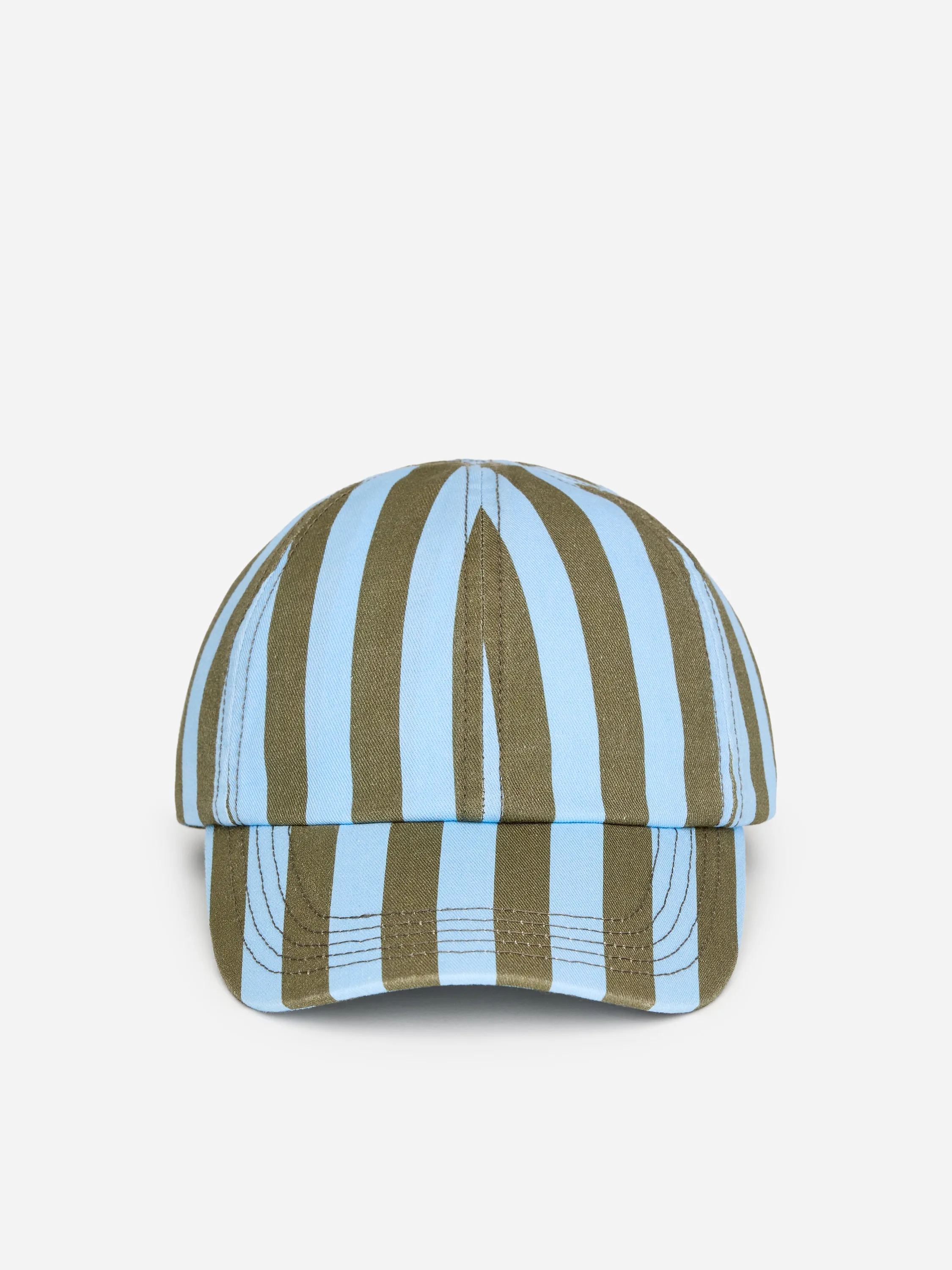 Casquette en coton lavé - Vert/Bleu