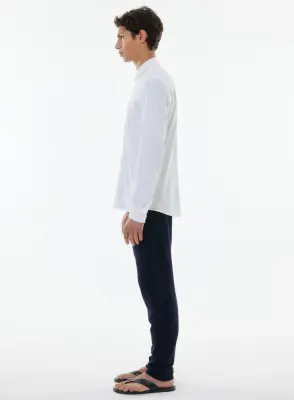 Chemise Blanche Manches Longues en Coton organique