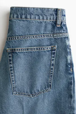 Jean large avec plis - Bleu denim clair — photo 5