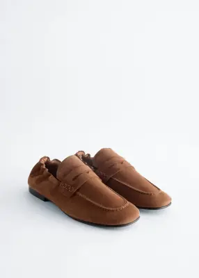 Mocassins froncés - Cognac — photo 1