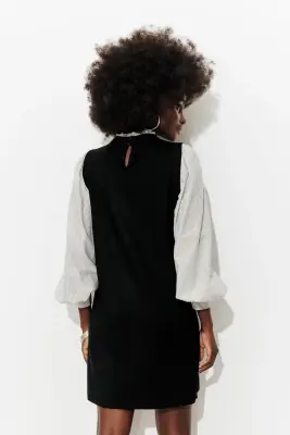 Robe tricot à effet superposé — photo 4