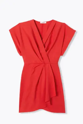 Robe courte drapée Femme — photo 1